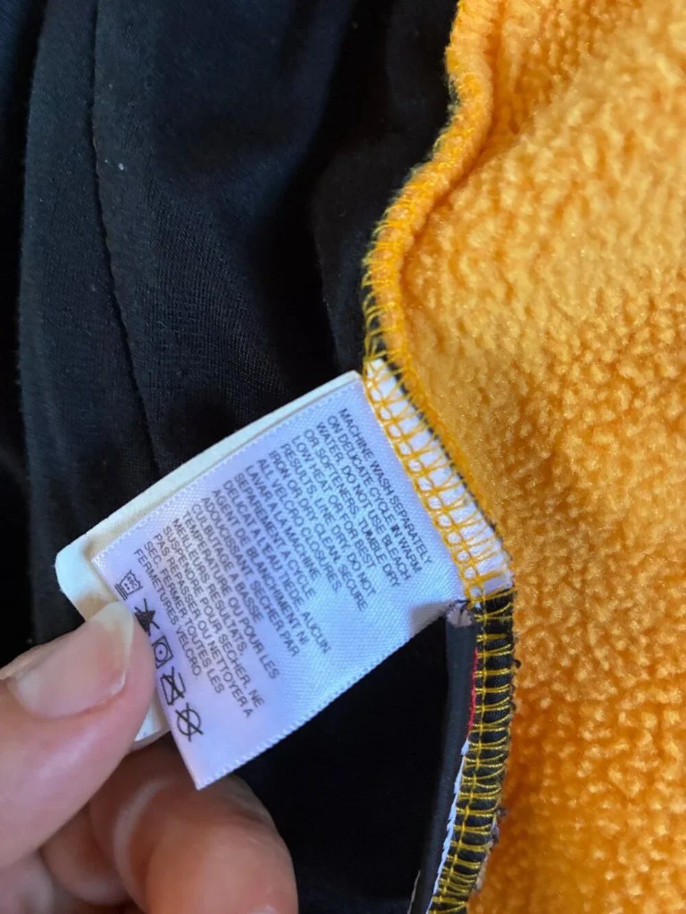 Vintage Rare North Face Vest Sleeveless Fleece Yellow Black Large Made in USA